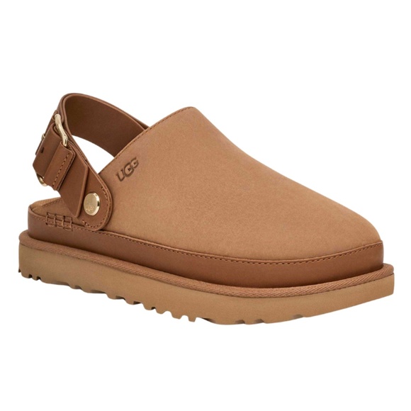 Womens UGG Goldenstar Villa Clog in Chestnut Suede, 1169590 - Picture 2 of 8